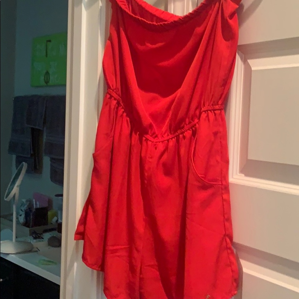 Hot pink romper from forever21
